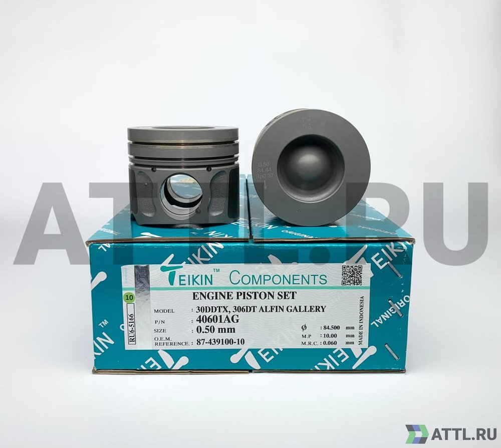 TEIKIN 40601AG 050 Комплект поршней 30DDTX, +0.50 306DT ALFIN GALLERY