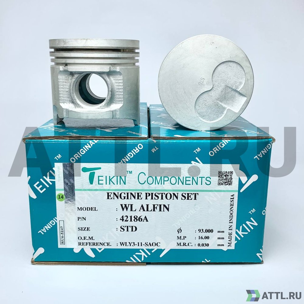 TEIKIN 42186A STD Комплект поршней WL усиленный d93 STD 2,5-2-3