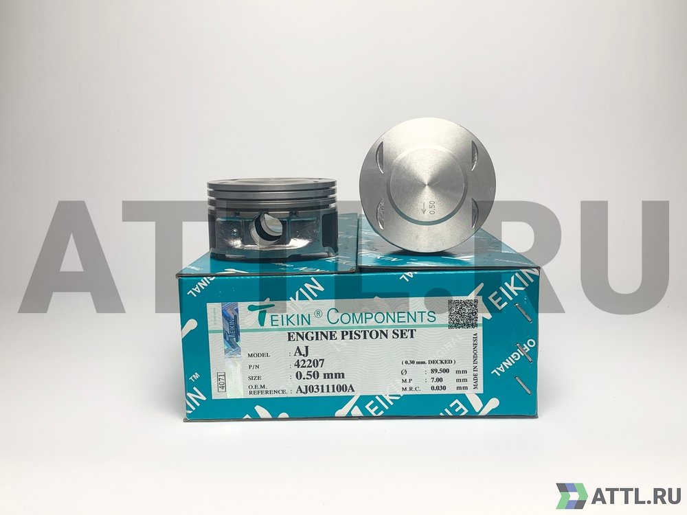 TEIKIN 42207 050 Комплект поршней AJ d89+0.50 1,2-1,5-2,5