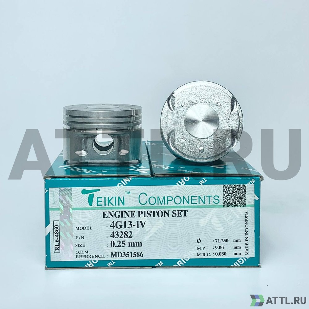 TEIKIN 43282 025 Комплект поршней 4G13-IV