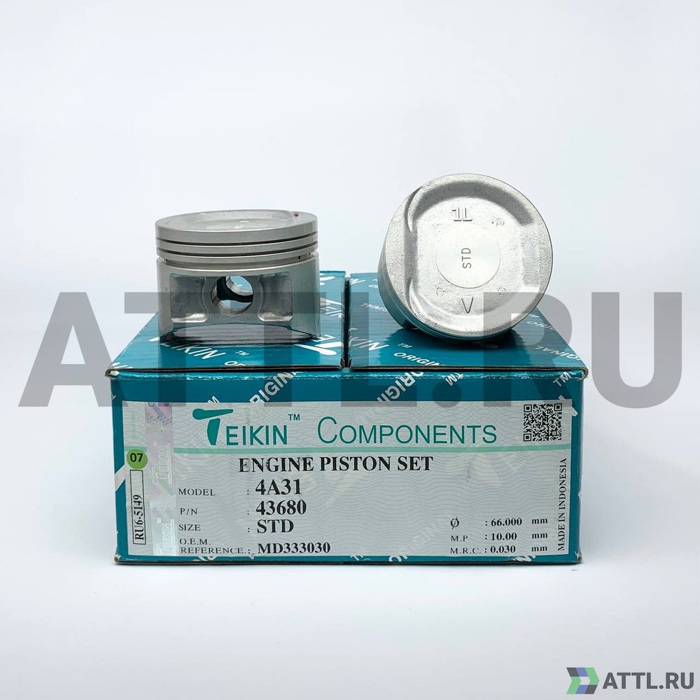 TEIKIN 43680 std Комплект поршней 4A31
