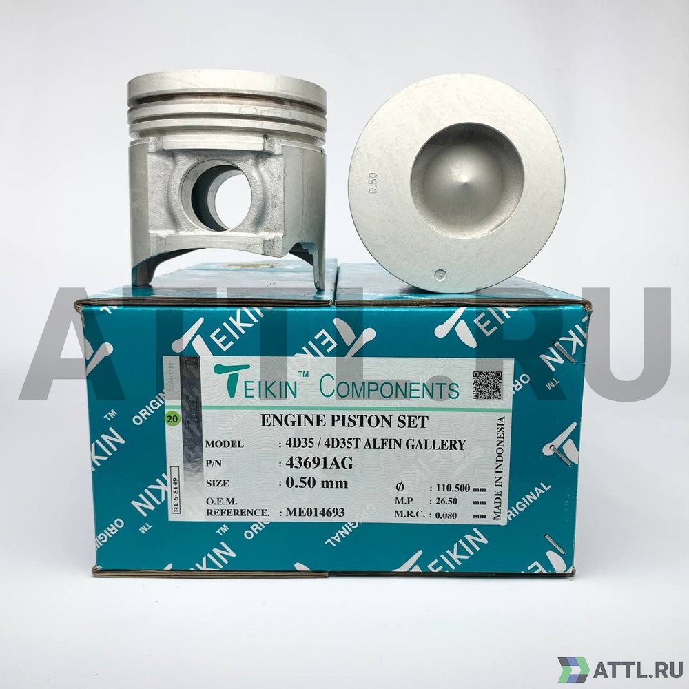 TEIKIN 43691AG 050 Комплект поршней 4D35, 4D35T