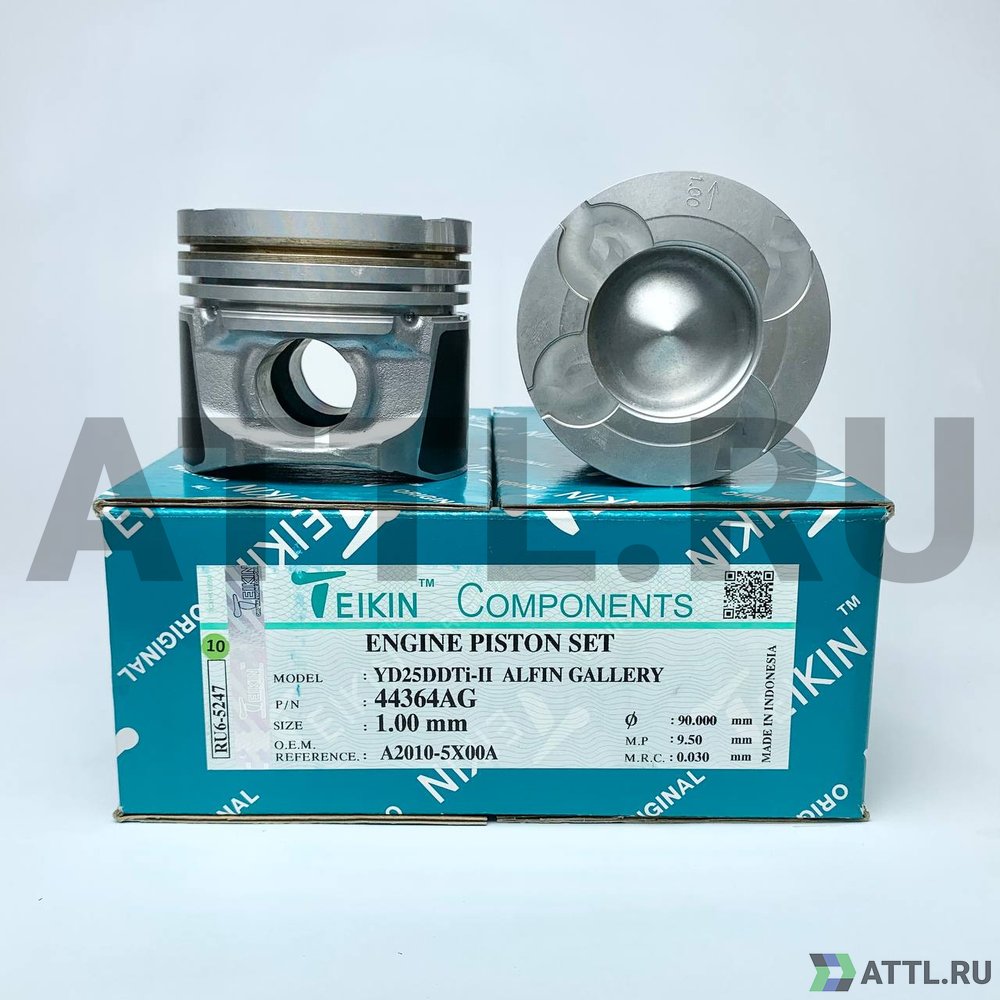 TEIKIN 44364AG 100 Комплект поршней YD25DDTi-II усиленный+охлаждение d89+1.00 2HK-2-3
