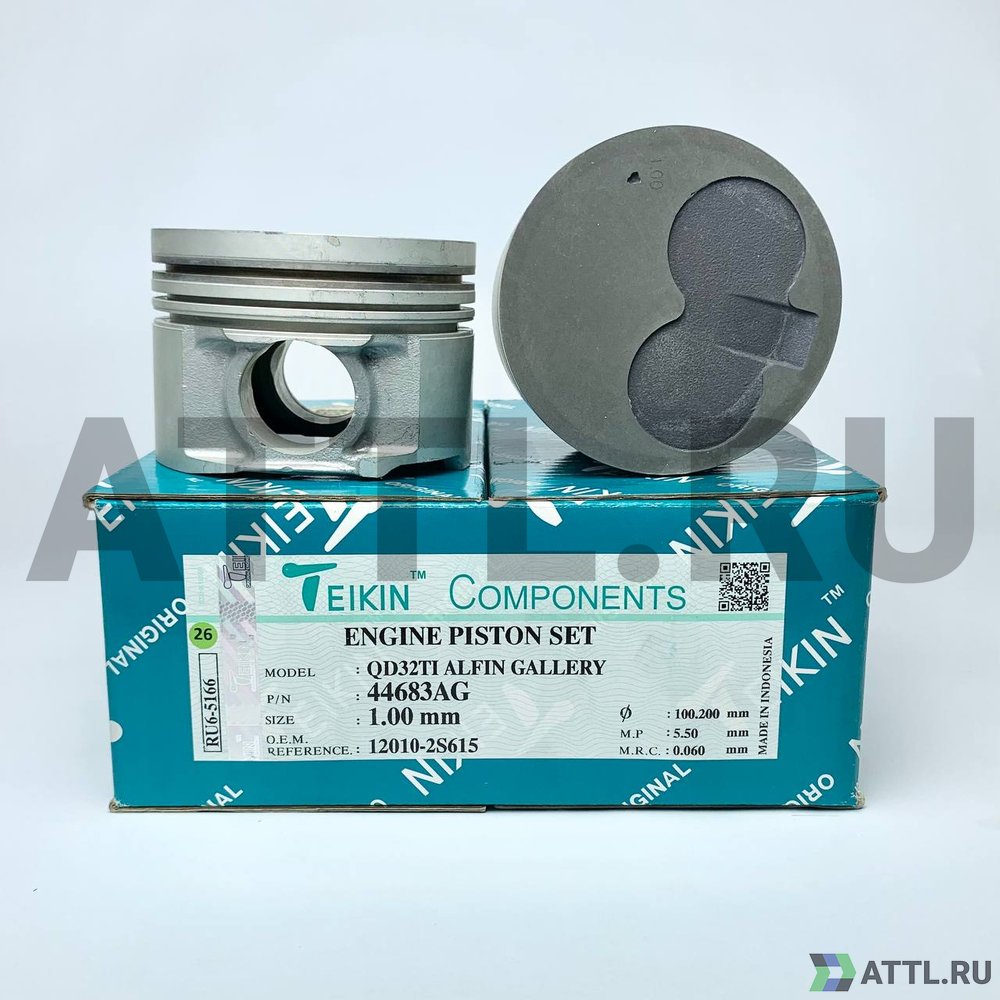 TEIKIN 44683AG 100 Комплект поршней QD32TI усиленный+охлаждение d99,2+1.00 2,5HK-2-3