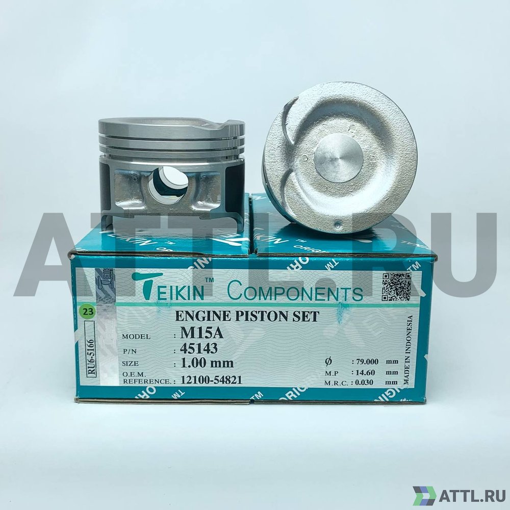 TEIKIN 45143 100 Комплект поршней M15A d78+1.00 1,2-1,2-2,5