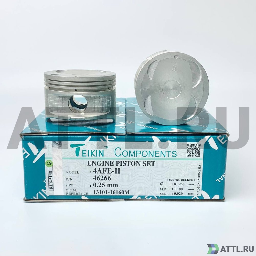 TEIKIN 46266 025 Комплект поршней 4A-FE-II, 4AG