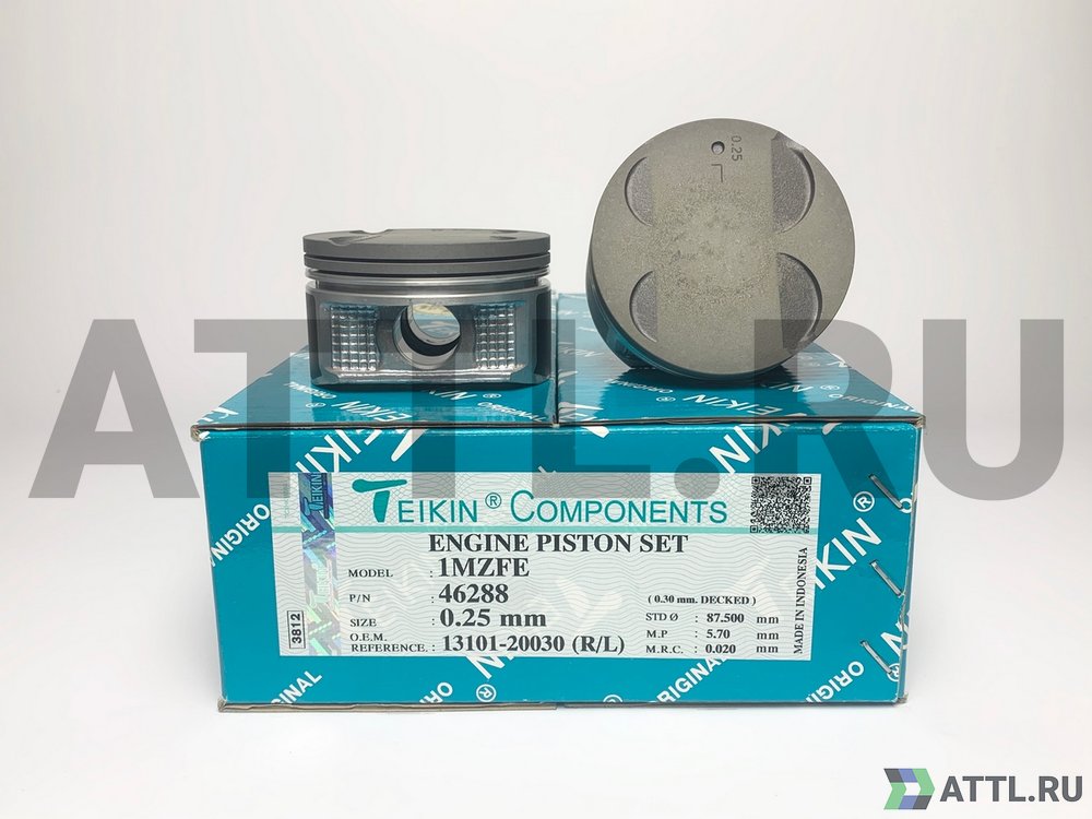 TEIKIN 46288 025 Комплект поршней 1MZ-FE d87,5+0.25 1,2-1,2-3