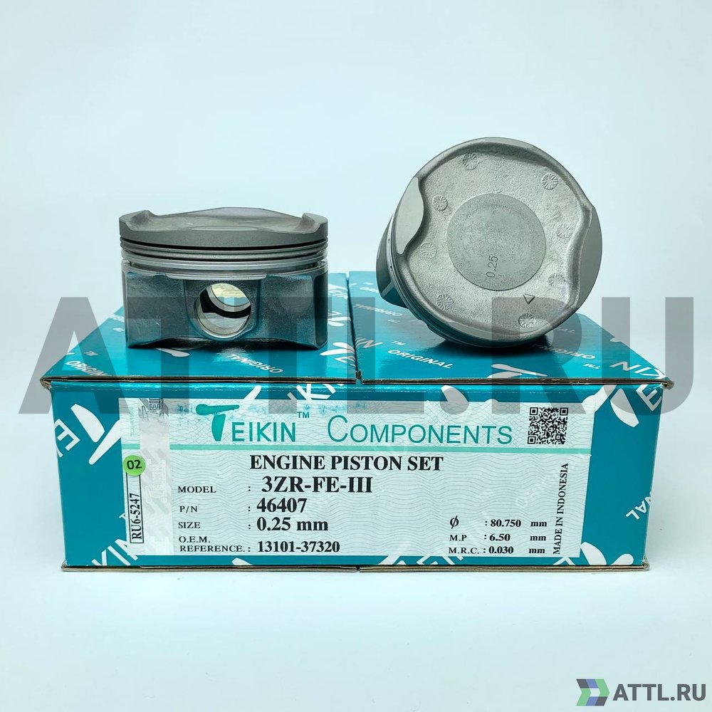 TEIKIN 46407 025 Комплект поршней 3ZR-FE-III d80,5+0.25 1,2-1-2