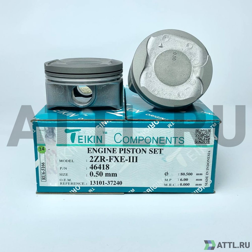 TEIKIN 46418 050 Комплект поршней 2ZR-FXE-III d80,5+0.50 1-1-2
