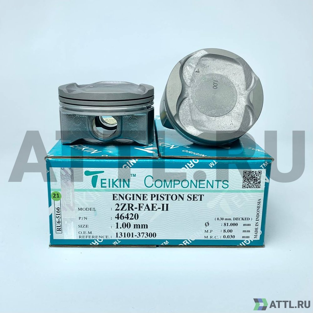 TEIKIN 46420 100 Комплект поршней 2ZR-FAE-II d80,5+1.00 1-1-2