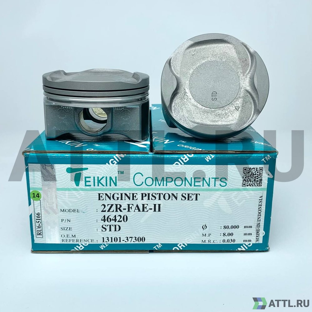 TEIKIN 46420 std Комплект поршней 2ZR-FAE-II d80,5 STD 1-1-2
