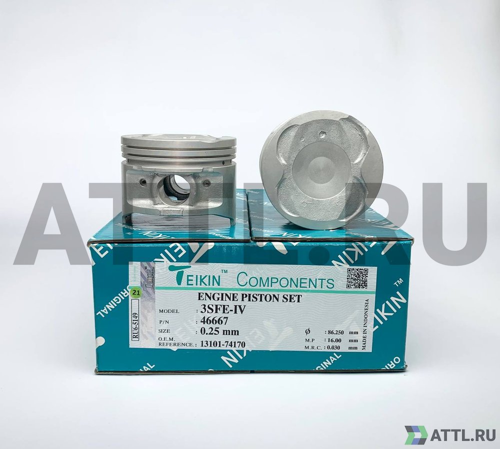 TEIKIN 46667 025 Комплект поршней 3SFE-IV