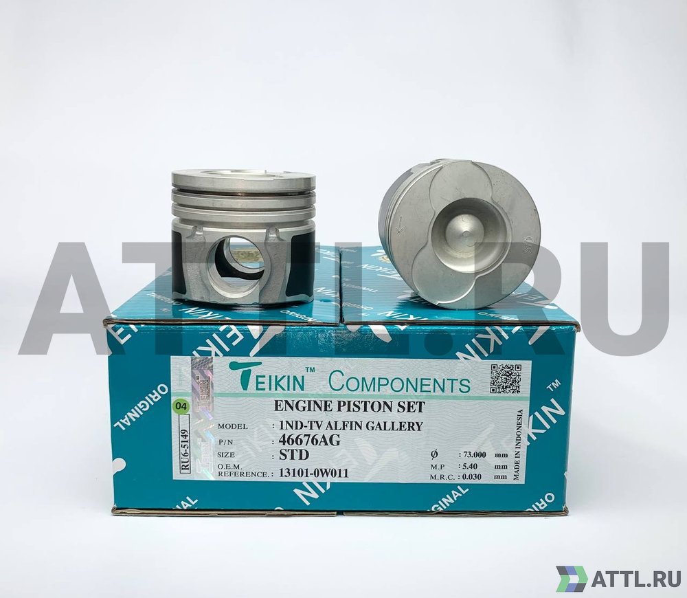 TEIKIN 46676AG std Комплект поршней 1ND-TV