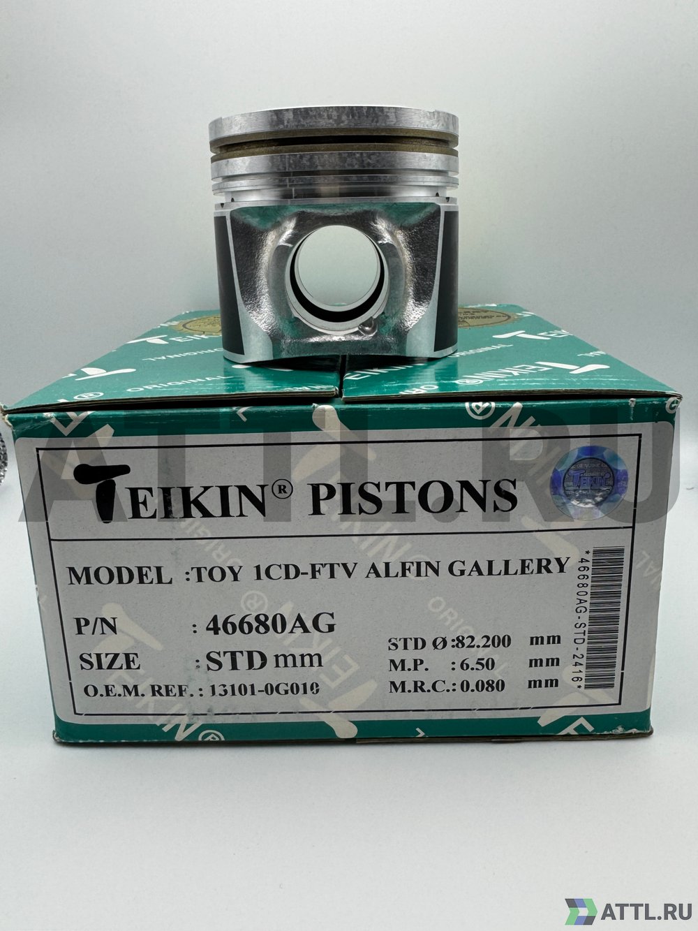 TEIKIN 46680AG std Комплект поршней 1CD-FTV усиленный+охлаждение d82,2 STD 2-1,5-3