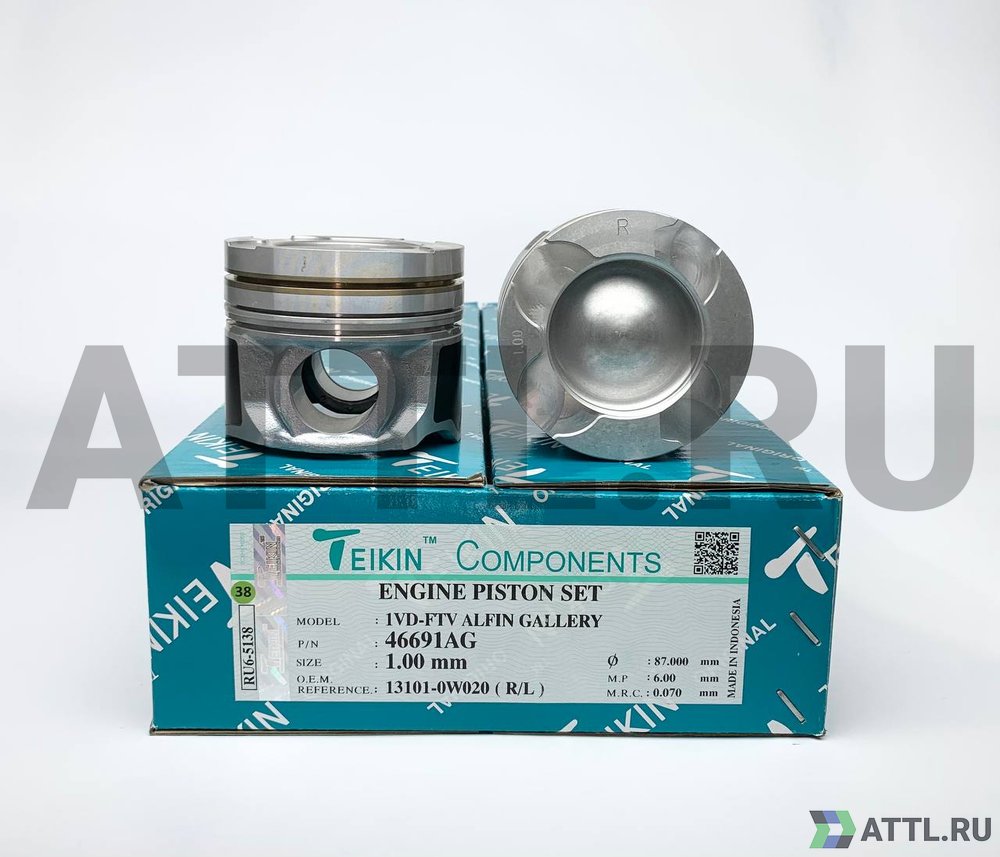 TEIKIN 46691AG 100 Комплект поршней 1VD-FTV