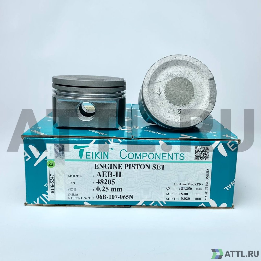 TEIKIN 48205 025 Комплект поршней AEB-II d81+0.25 1,5-1,75-2