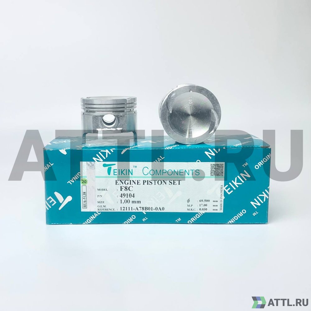 TEIKIN 49104 100 Комплект поршней F8C d68,5+1.00 1,2-1,5-2,8