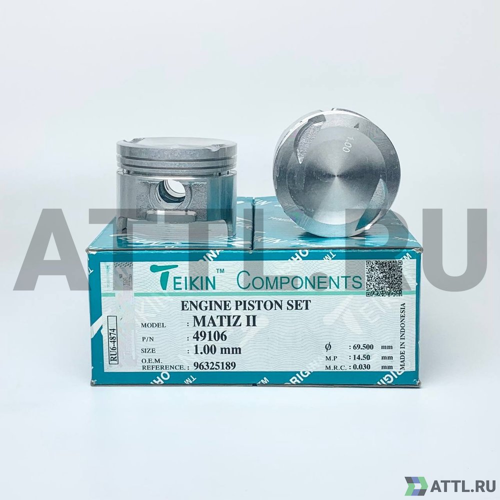 TEIKIN 49106 100 Комплект поршней MATIZ II d68,5+1.00 1,2-1,2-2,5
