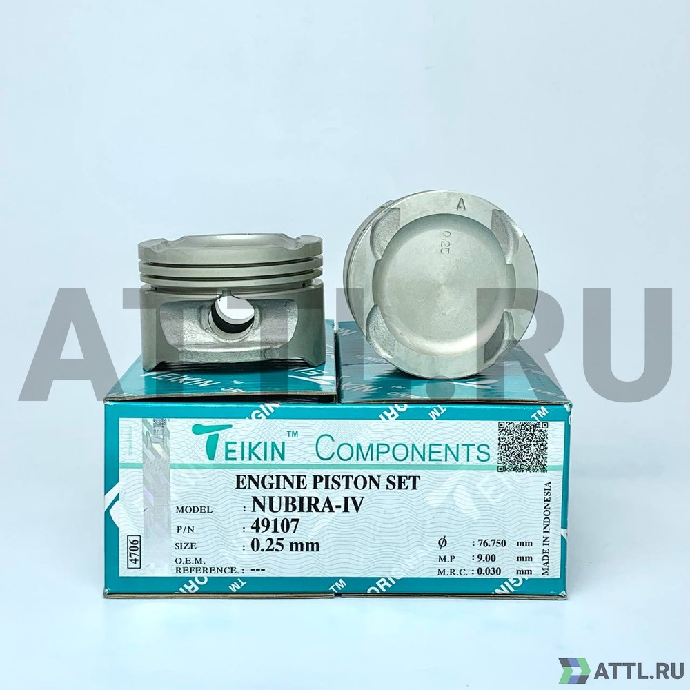 TEIKIN 49107 025 Комплект поршней NUBIRA-IV d76,5+0.25 1,5-1,5-3