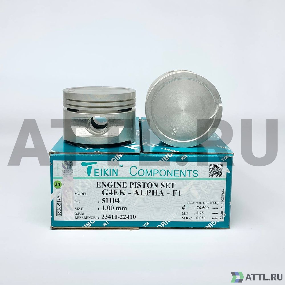 TEIKIN 51104 100 Комплект поршней G4EK