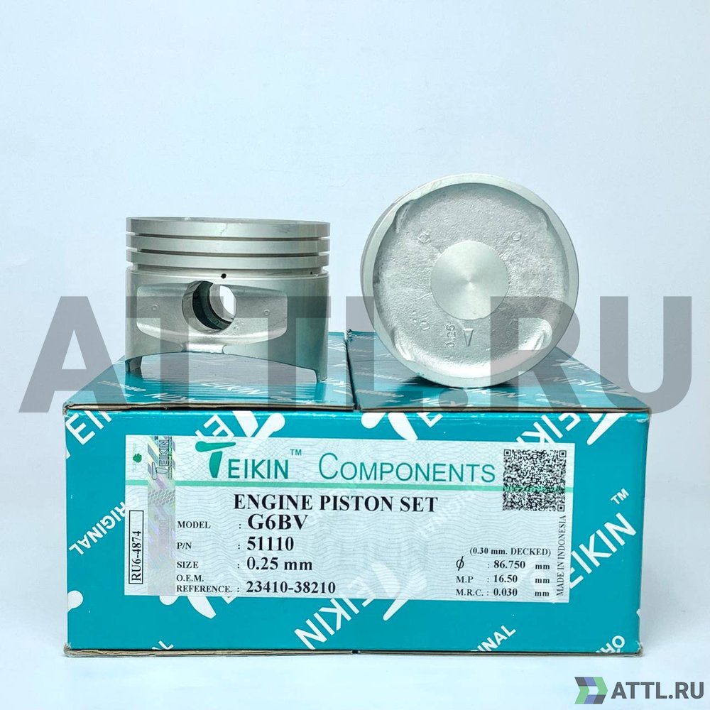TEIKIN 51110 025 Комплект поршней G6BV d86,5+0.25 1,2-1,5-2,8