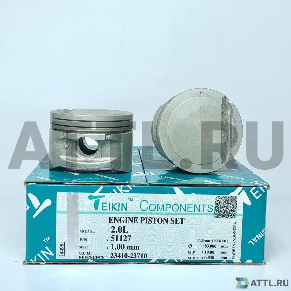 TEIKIN 51127 100 Комплект поршней 2.0L d82+1.00 1,2-1,2-2,5