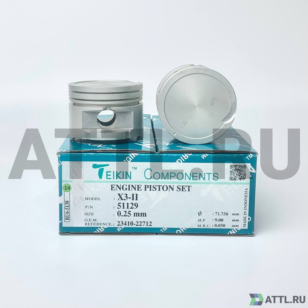 TEIKIN 51129 025 Комплект поршней G4EA/X3-II