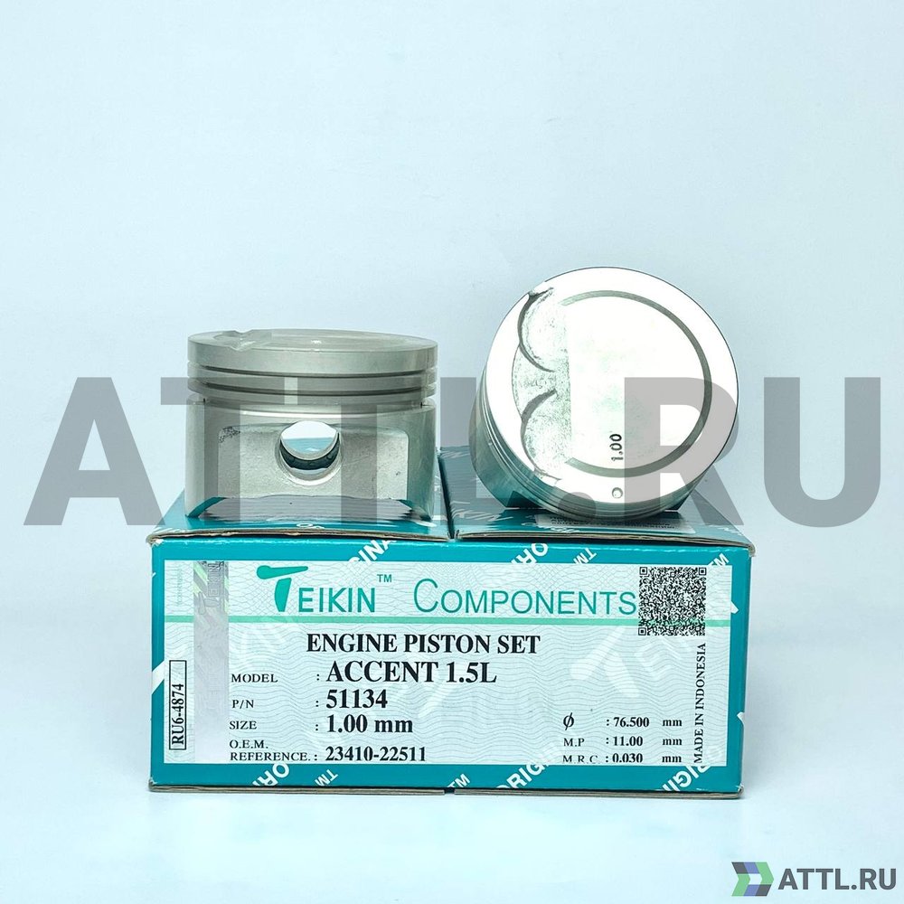 TEIKIN 51134 100 Комплект поршней ACCENT 1.5L