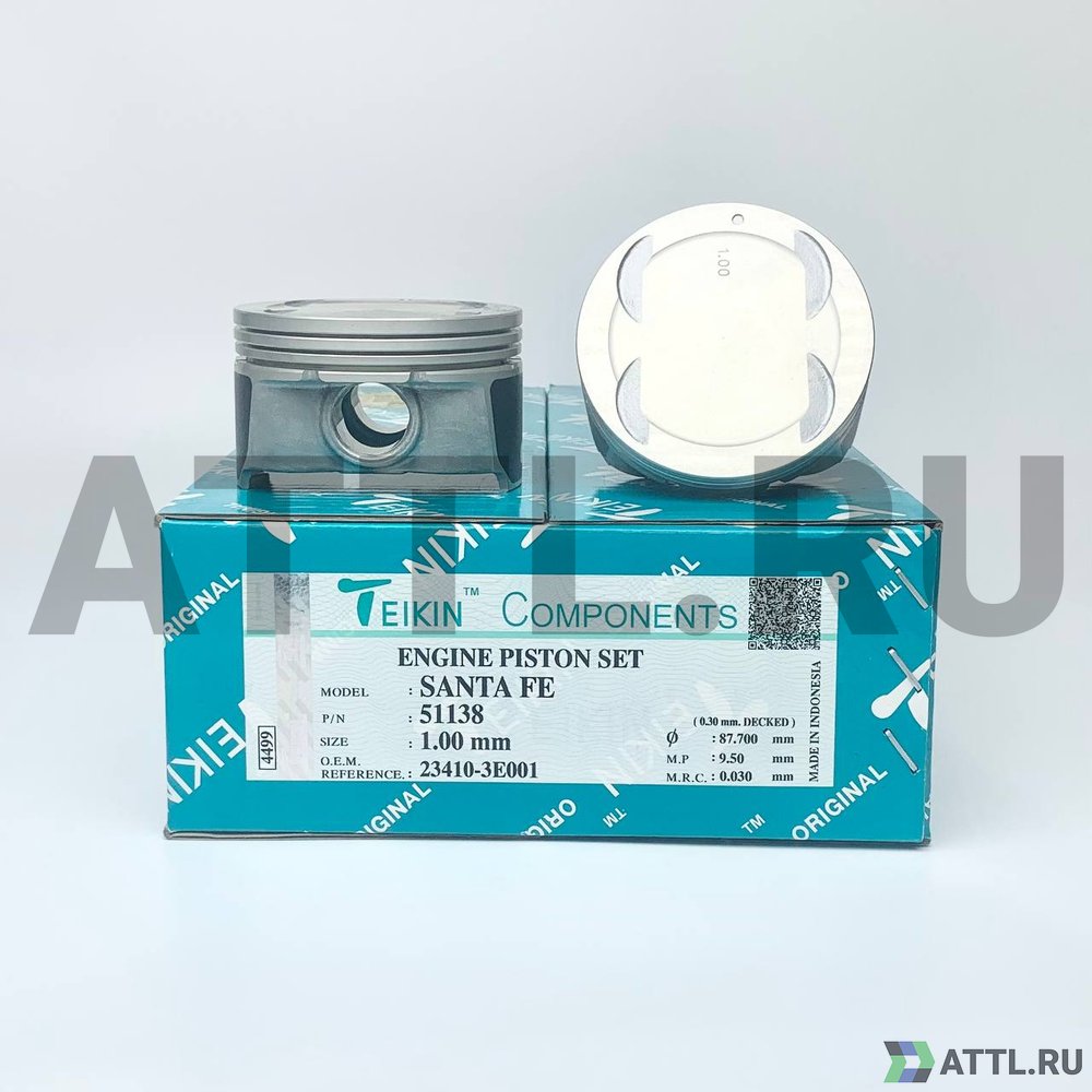 TEIKIN 51138 100 Комплект поршней SANTA FE d86,7+1.00 1,2-1,2-2