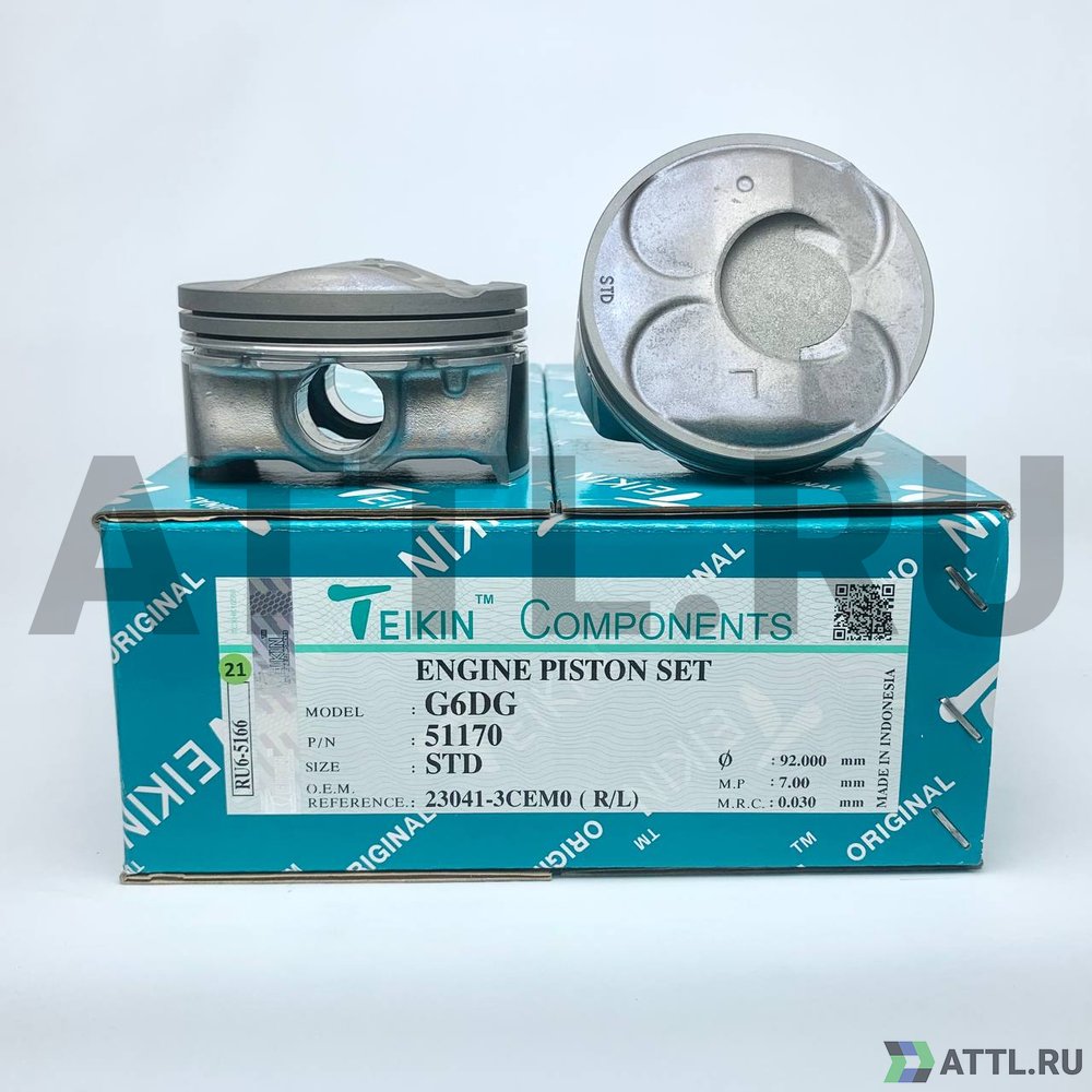 TEIKIN 51170 std Комплект поршней G6DG d92 STD 1,2-1,2-2