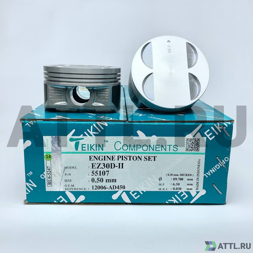 TEIKIN 55107 050 Комплект поршней EZ30D-II d89,2+0.50 1,2-1,2-2