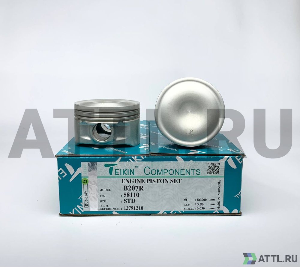 TEIKIN 58110 std Комплект поршней B207R d86 STD 1,2-1,5-2,5