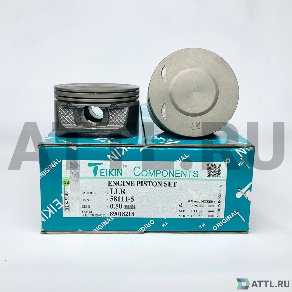 TEIKIN 58111-5 050 Комплект поршней LLR d95,5+0.50 1,2-1,5-2,5