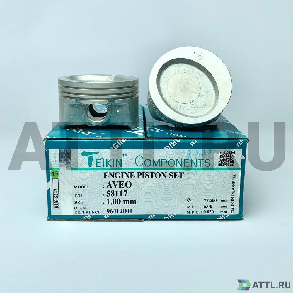 TEIKIN 58117 100 Комплект поршней AVEO d76,5+1.00 1,5-1,5-2