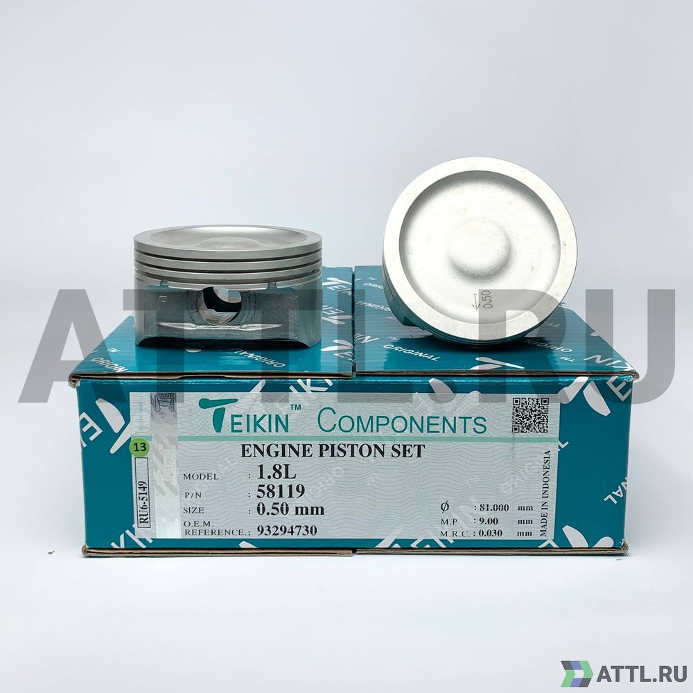 TEIKIN 58119 050 Комплект поршней T18SED/F18D3