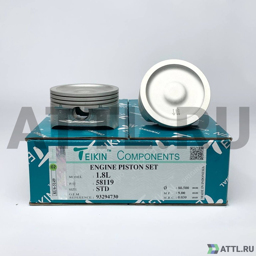 TEIKIN 58119 STD Комплект поршней T18SED/F18D3 d80,5 STD 1,2-1,2-2