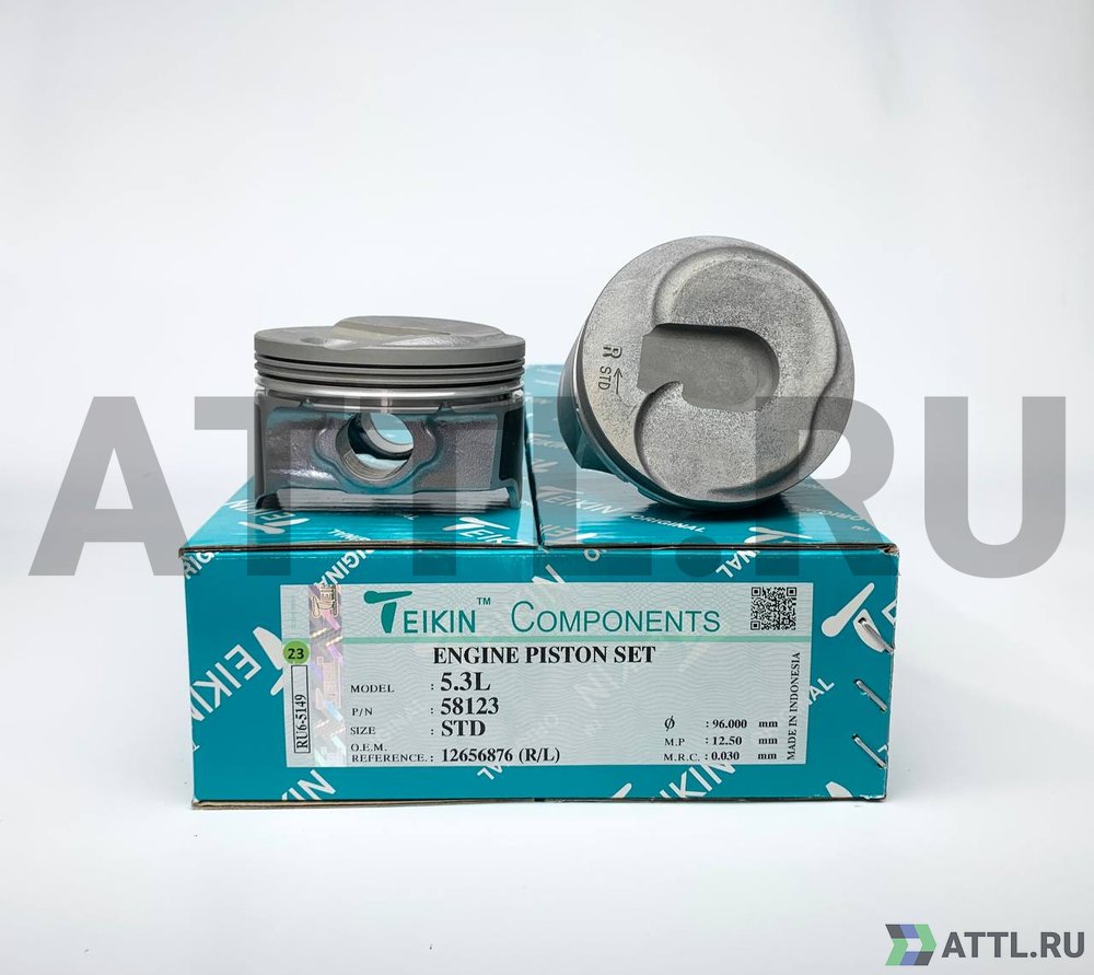 TEIKIN 58123 std Комплект поршней 5.3L d96 STD 1,2-1,5-2,5