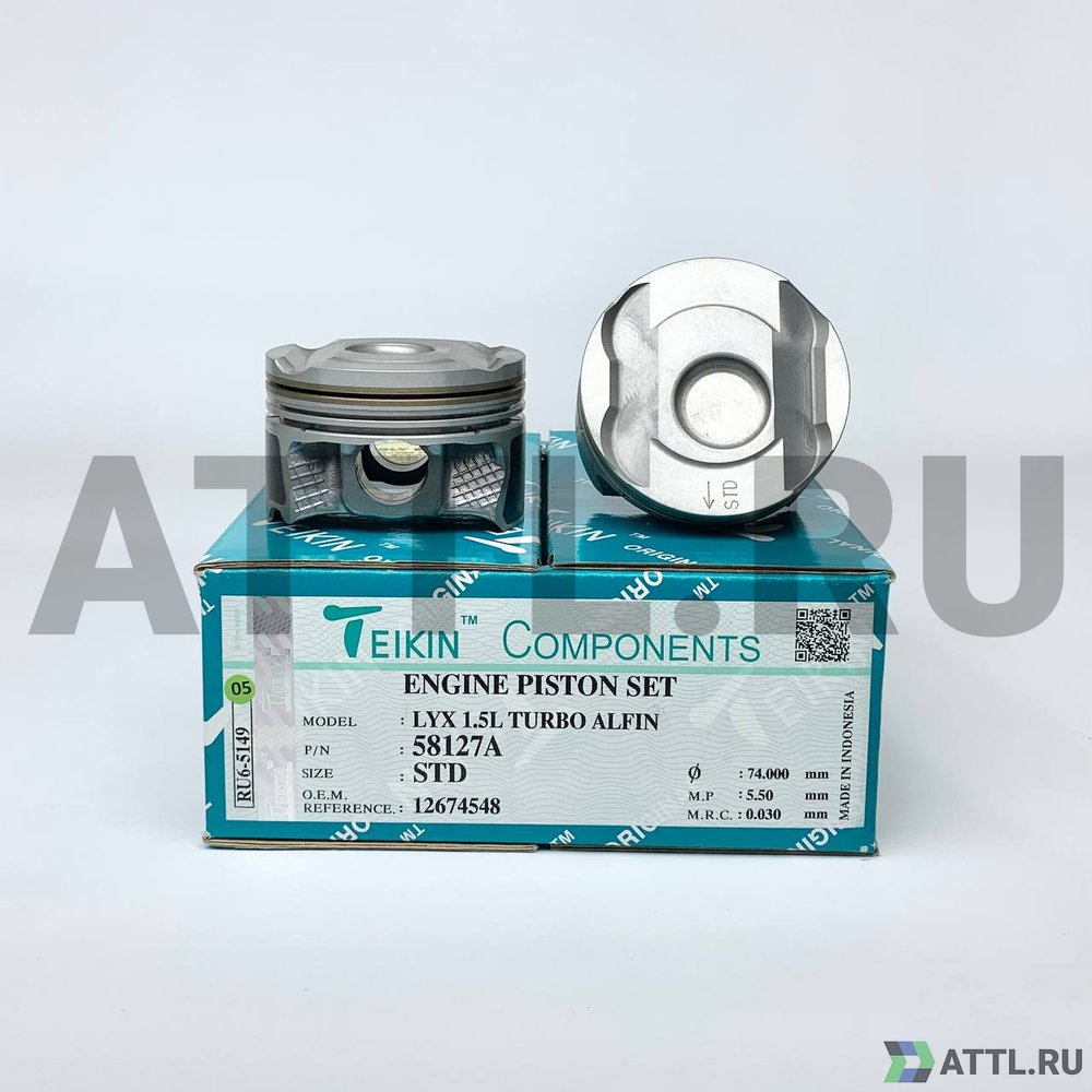 TEIKIN 58127A std Комплект поршней LYX усиленный d74 STD 1,2-1,2-2