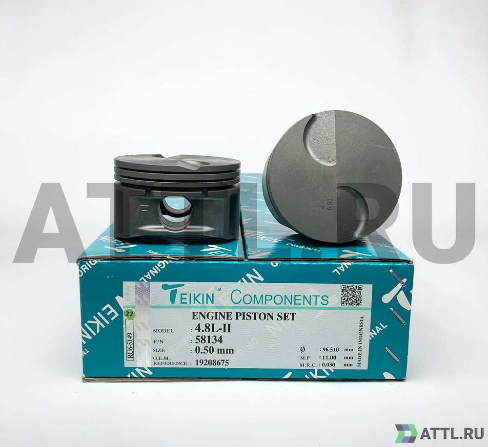 TEIKIN 58134 050 Комплект поршней 4.8L d96,01+0.50 1,5-1,5-3
