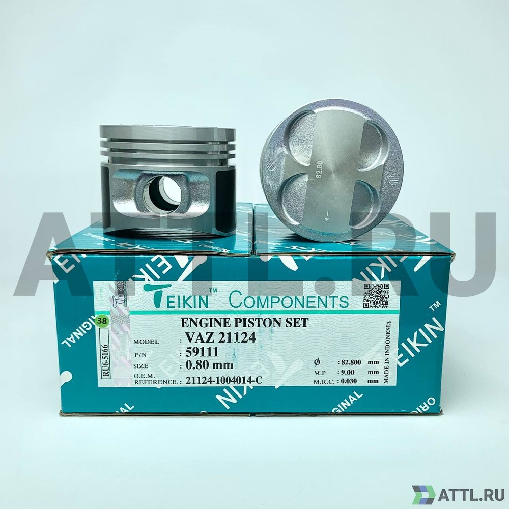 TEIKIN 59111 080 Комплект поршней VAZ 21124 d82+0.80 1,5-2-3,95