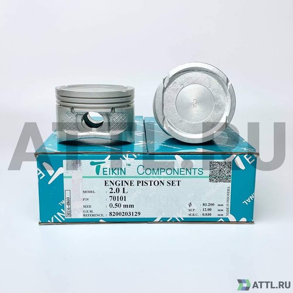 TEIKIN 70101 050 Комплект поршней F4R d82,7+0.50 1,2-1,5-2