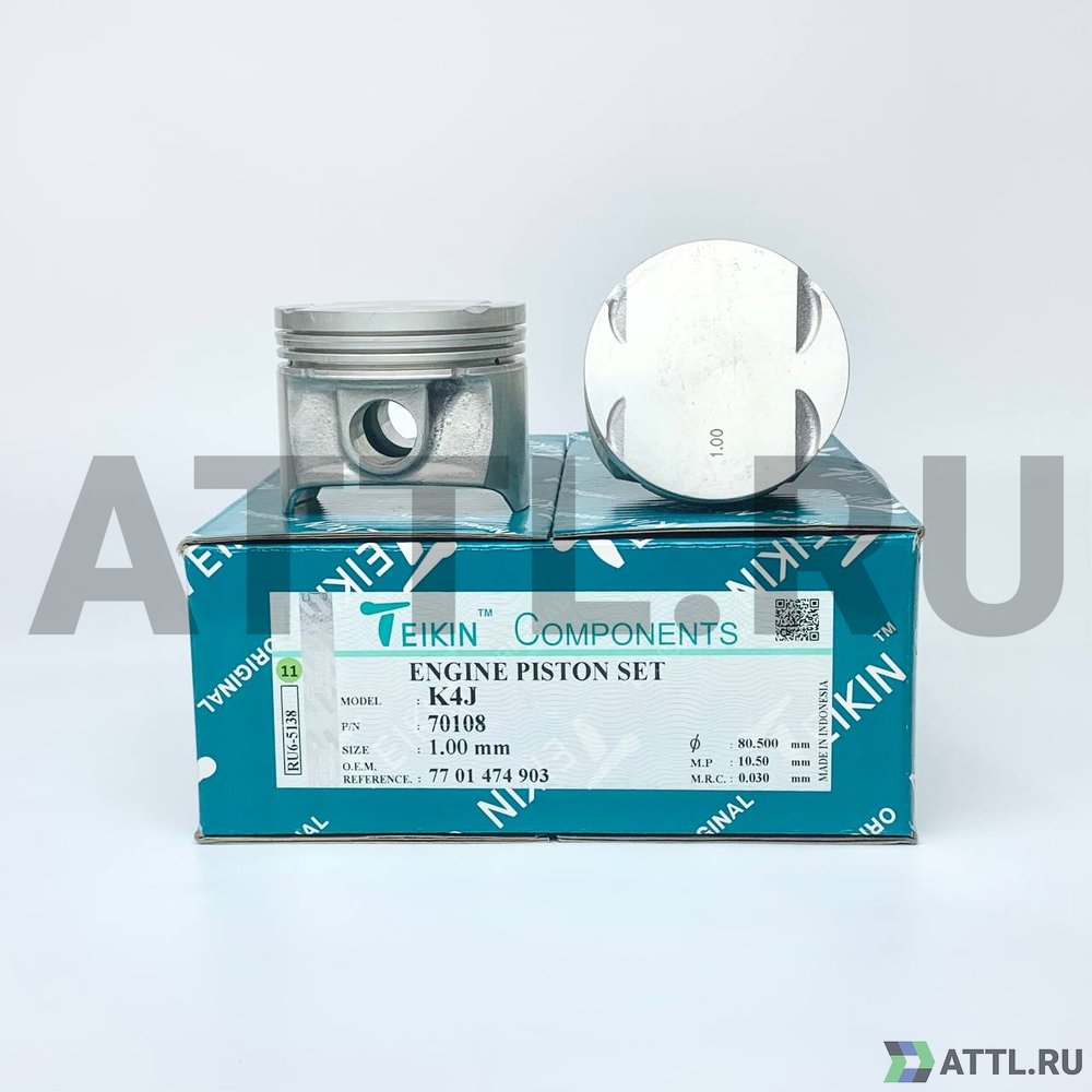 TEIKIN 70108 100 Комплект поршней K4J d79,5+1.00 1,5-1,5-2,5
