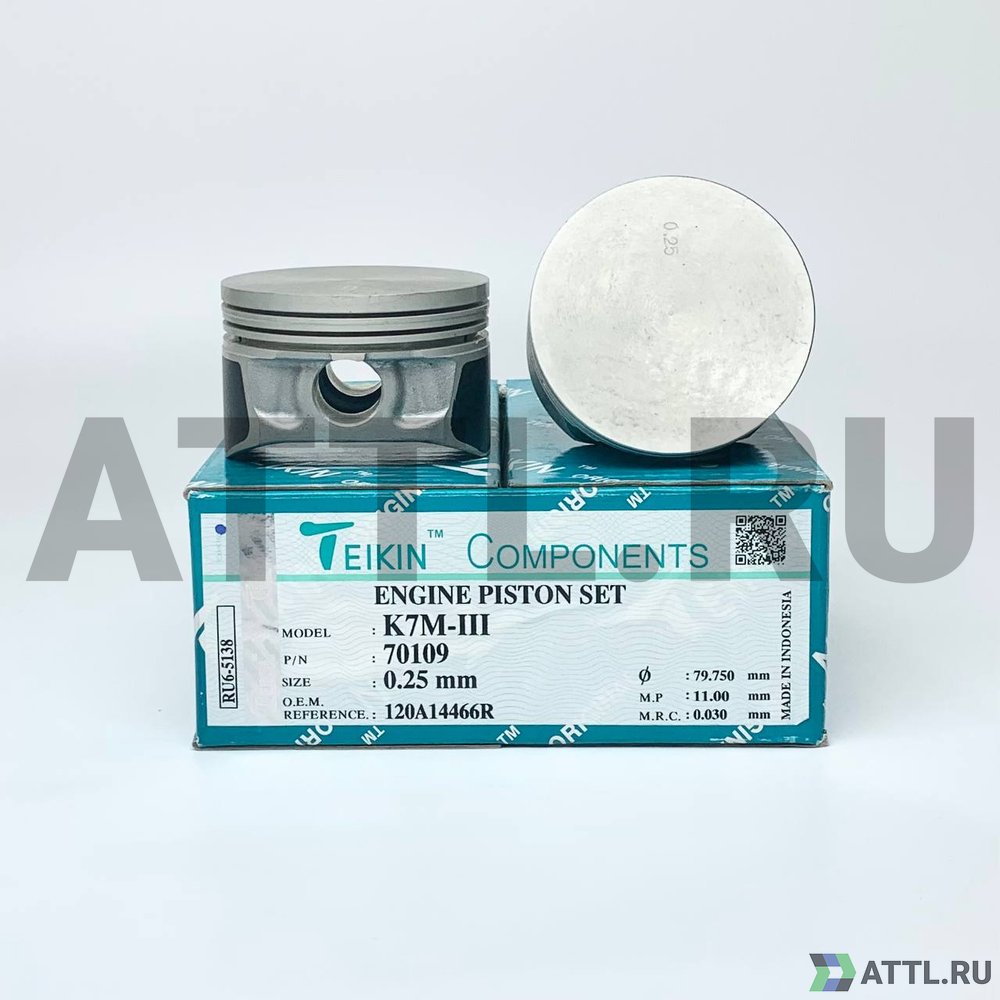 TEIKIN 70109 025 Комплект поршней K7M-III d79,5+0.25 1,5-1,5-2,5