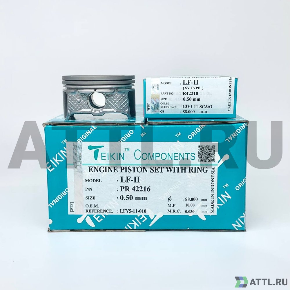 TEIKIN PR 42216 050 Комплект поршней с кольцами LF-II d87,5+0.50 1,2-1,2-2,5