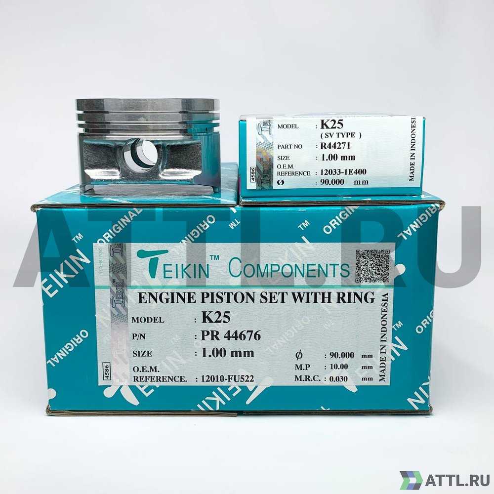 TEIKIN PR 44676 100 Комплект поршней с кольцами K25 d89+1.00 1,5-1,5-2,8