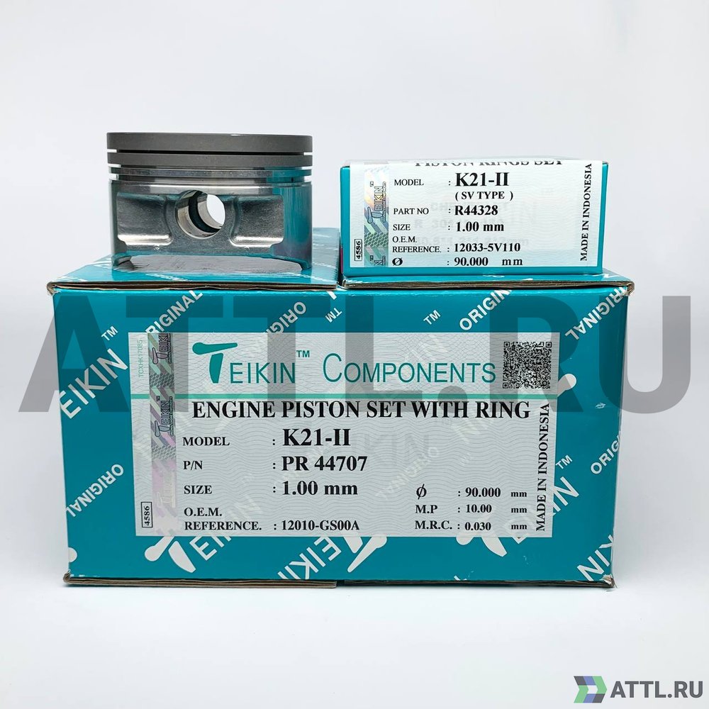 TEIKIN PR 44707 100 Комплект поршней с кольцами K21-II d89+1.00 1,2-1,2-2,5