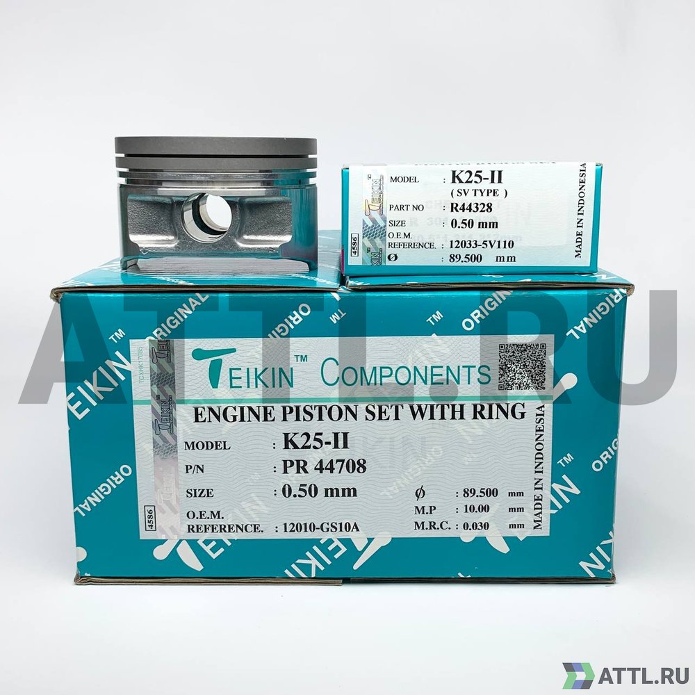 TEIKIN PR 44708 050 Комплект поршней с кольцами K25-II d89+0.50 1,2-1,2-2,5