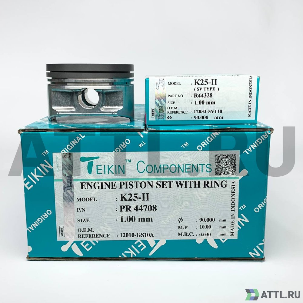 TEIKIN PR 44708 100 Комплект поршней с кольцами K25-II d89+1.00 1,2-1,2-2,5