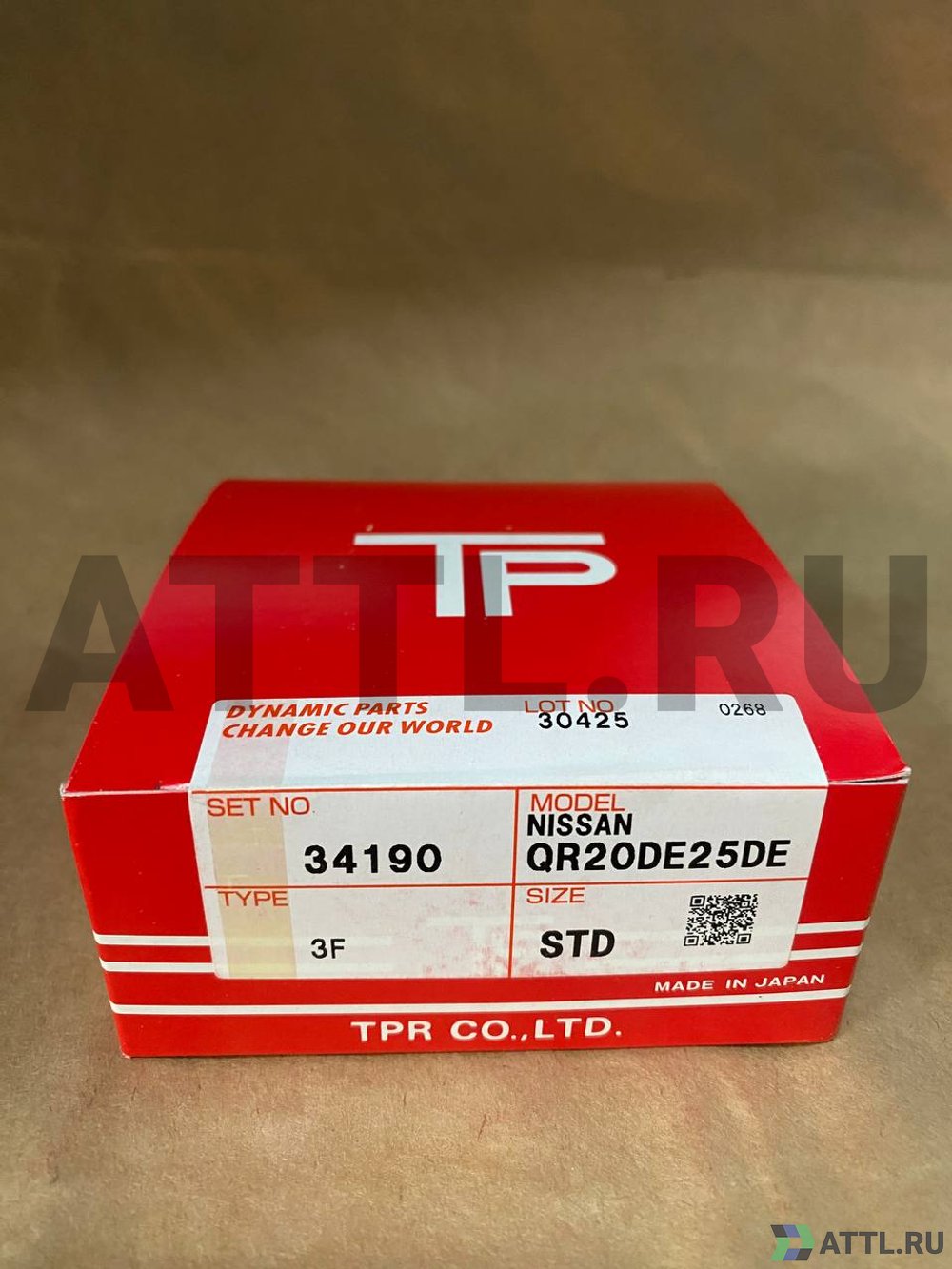TPR 34190 STD Поршневые кольца QR20DE/25DE