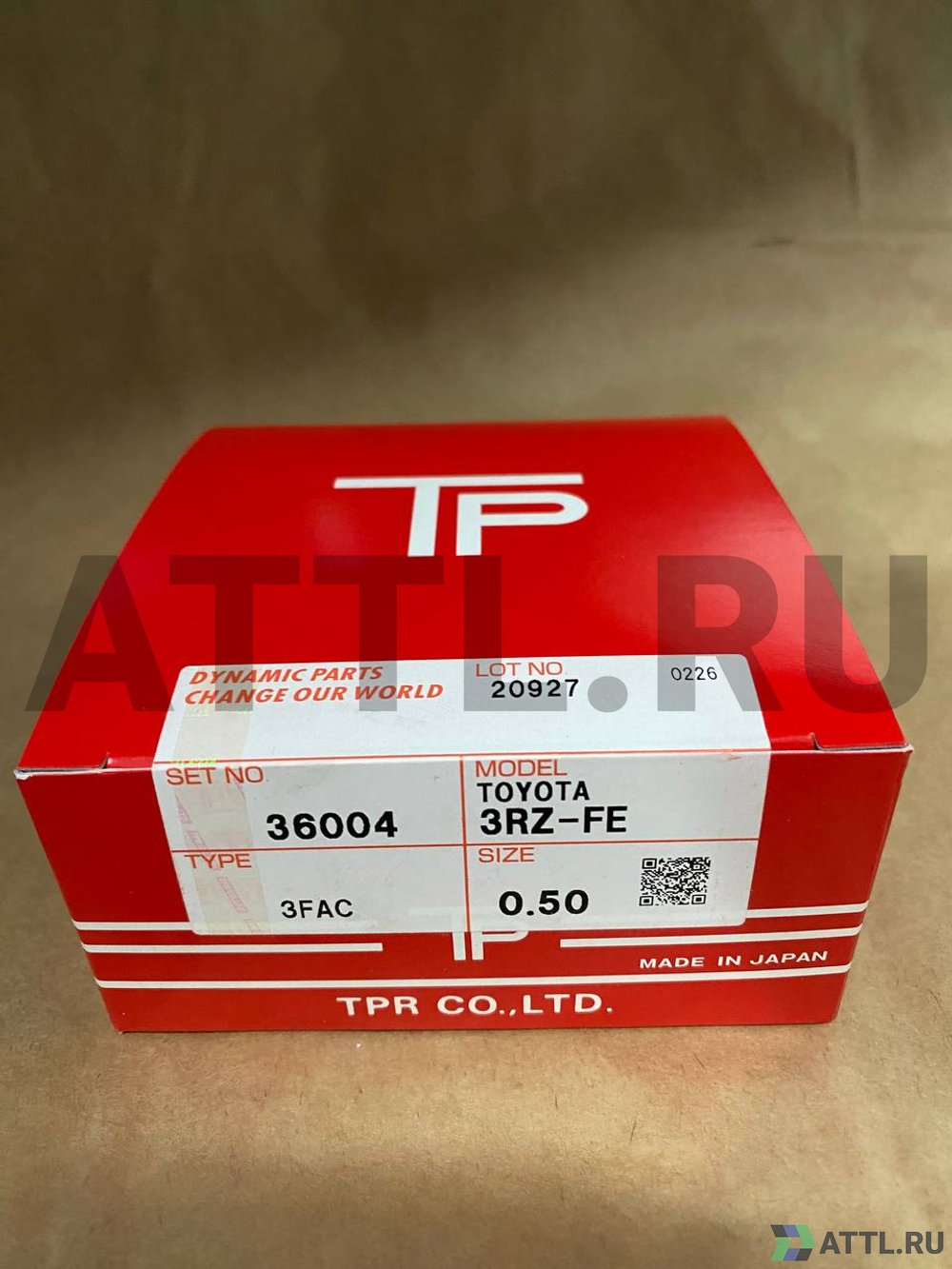 TPR 36004 050 Поршневые кольца 3RZ-FE